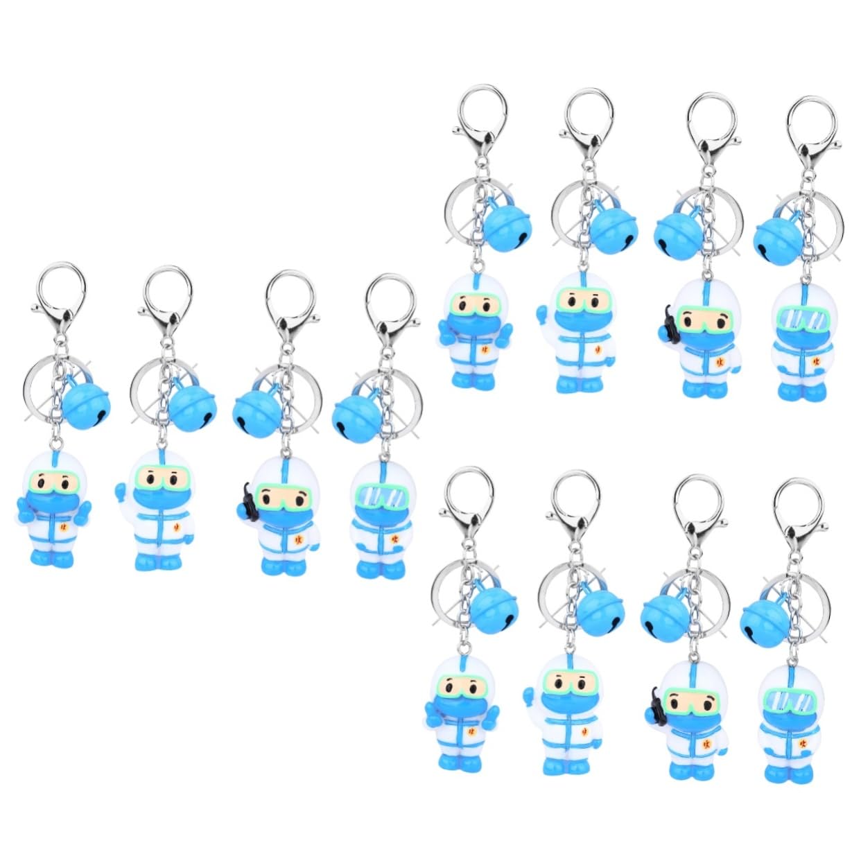 Toyvian 3 Set Crea Il Tuo Portachiavi Artigianale Con Ciondolo A Forma Di Bambola Portachiavi Per Accessori Personalizzati 4 Pezzi * 3