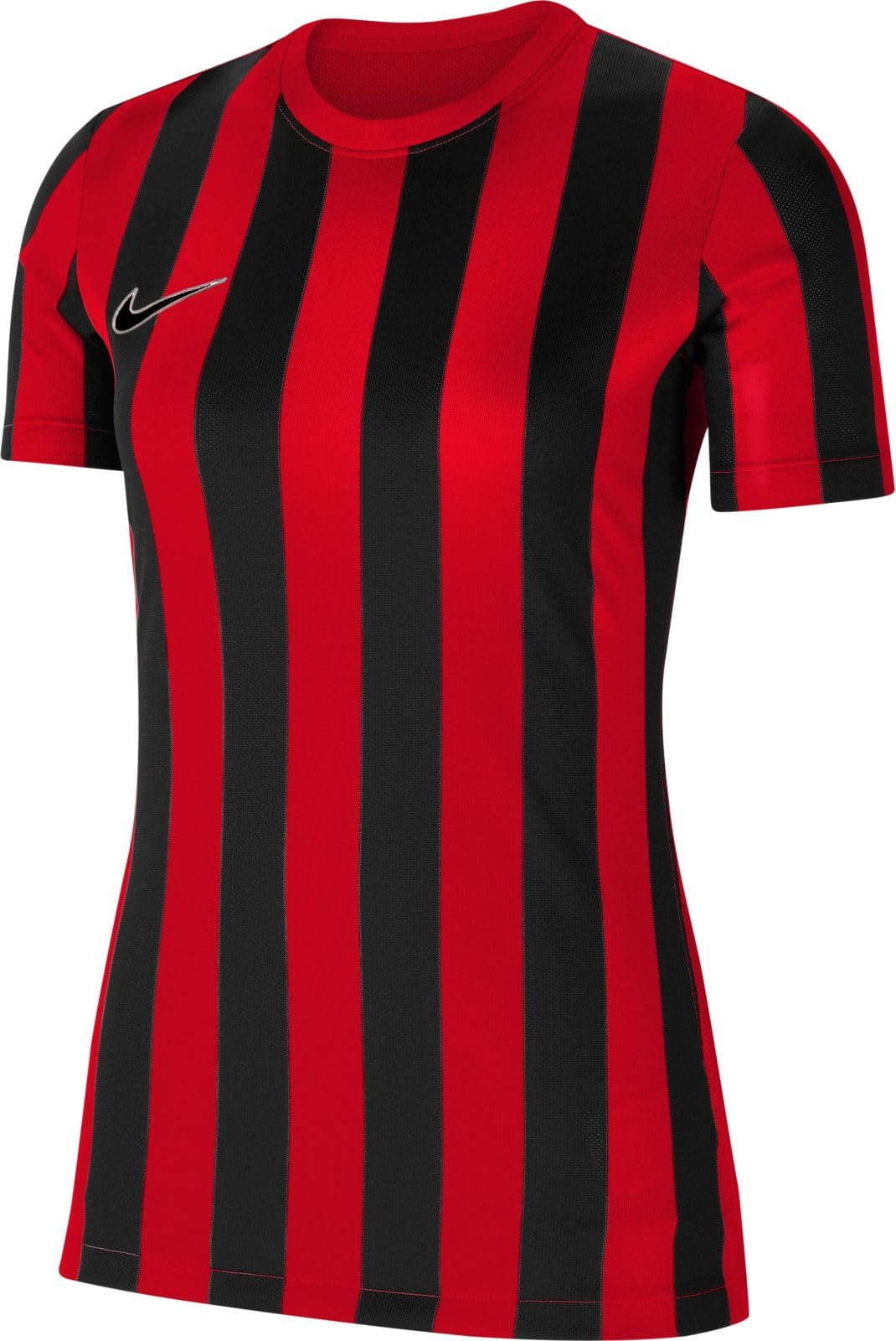 Nike Womens Striped Division Iv Ss Shirt Red/Black/White