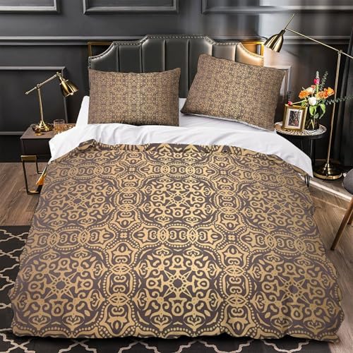 Parure de lit effet 3D ultra douce microfibre avec housse de couette zippée - 2