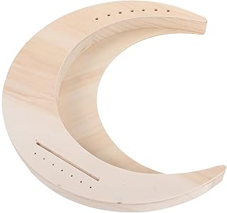 VICASKY Lyre Harp 7 String Moon Shaped Lyre Harp Musical Instrument Make Your Own Bass Wood Post String Saddle Tuning for Beginner