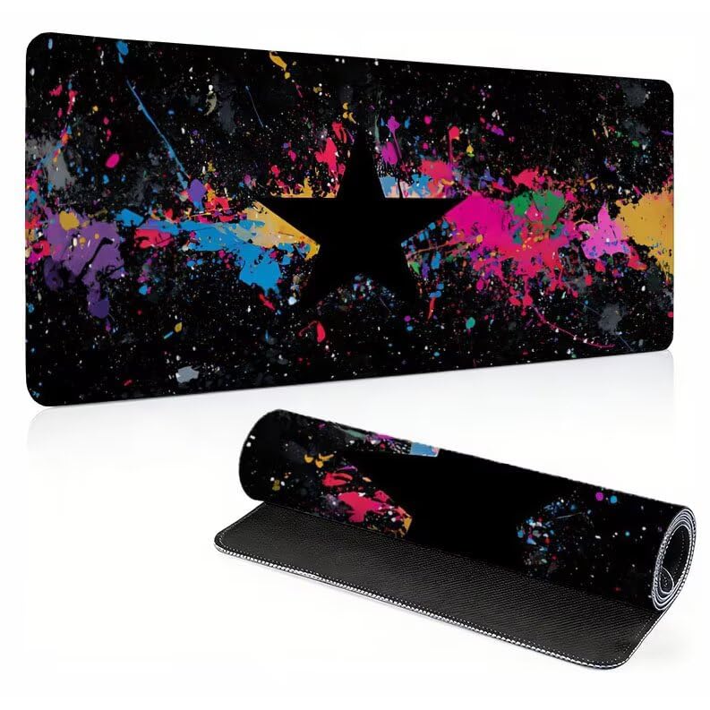 Tapis de souris gaming XXL 800x400x4mm tapis bureau sous main caoutchouc antidérapant
