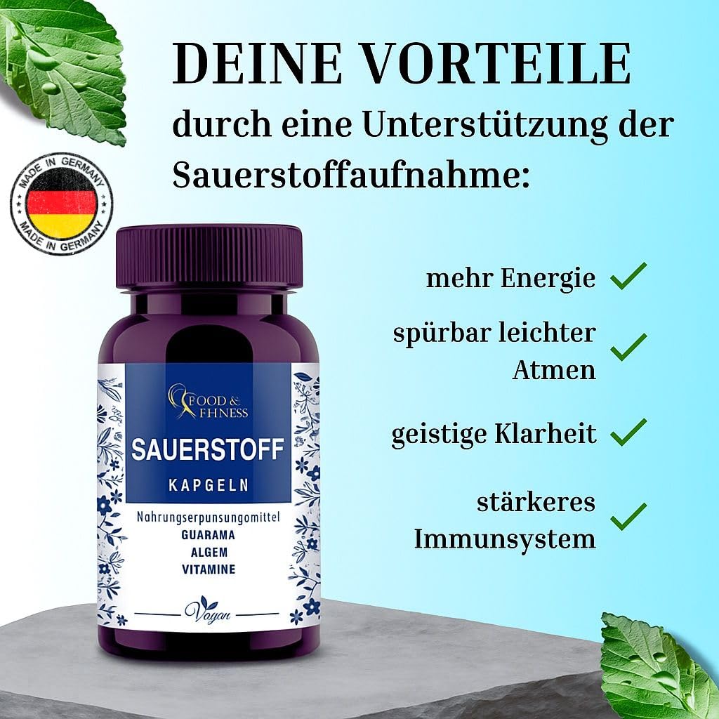 Natürliches Sauerstoff-Supplement – Fördert die optimale Sauerstoffaufnahme und unterstützt Körper & Geist