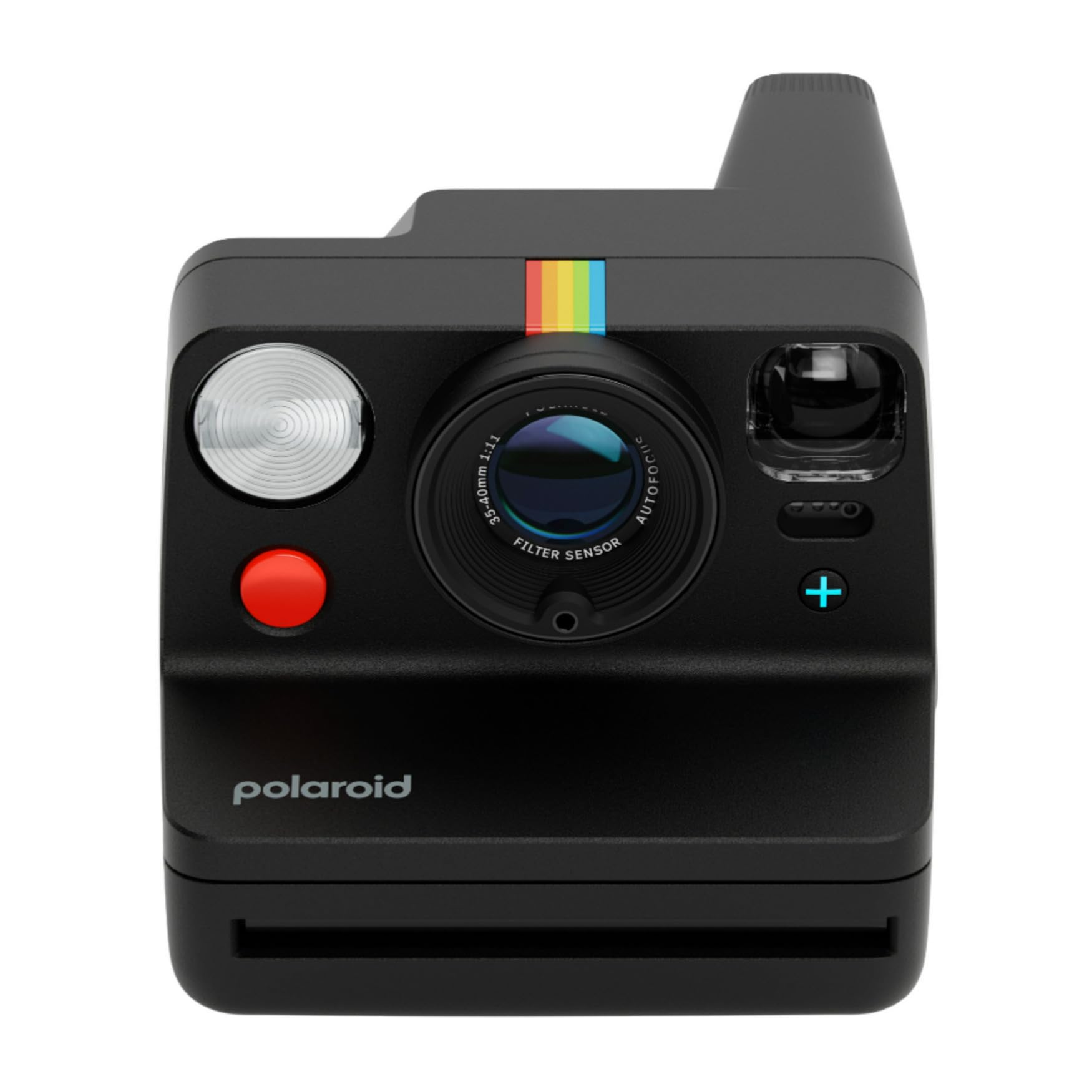 Polaroid Now+ - Cámara instantánea Gen 3, Negro + Paquete de película de Color (8 Fotos)