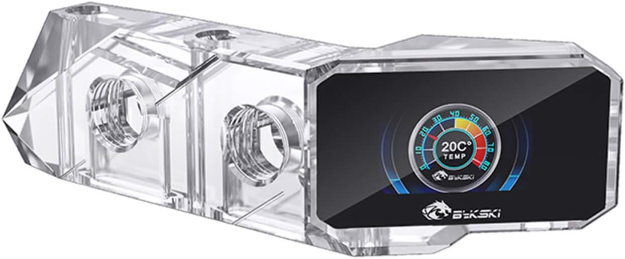Bykski GPU Block 90 Degree Digital Display Module (B-VGA-SC-FX) - Clear
