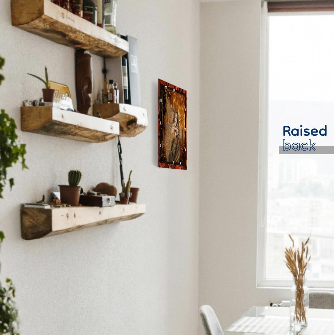 3dRose Wall Clock Silent - 15 inch - Forest Fairy - Designs Angel or Fairy Themes