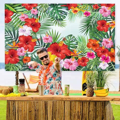 Fondo fotográfico hojas tropicales 7x5ft miniatura 3