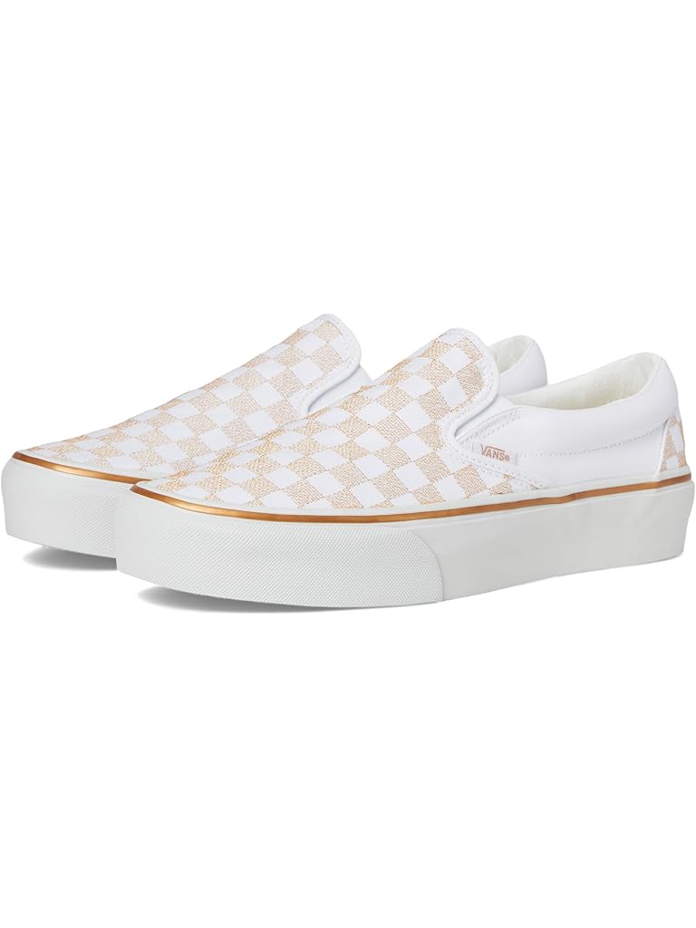 White Vans Classic Slip-On Platform