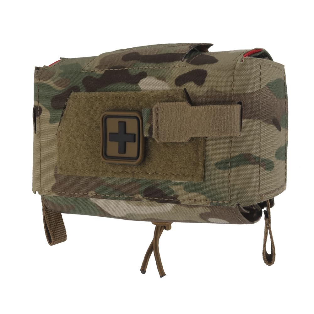 IFAK - Custodia compatta per trauma MOLLE, a sgancio rapido, per airsoft, cintura da combattimento