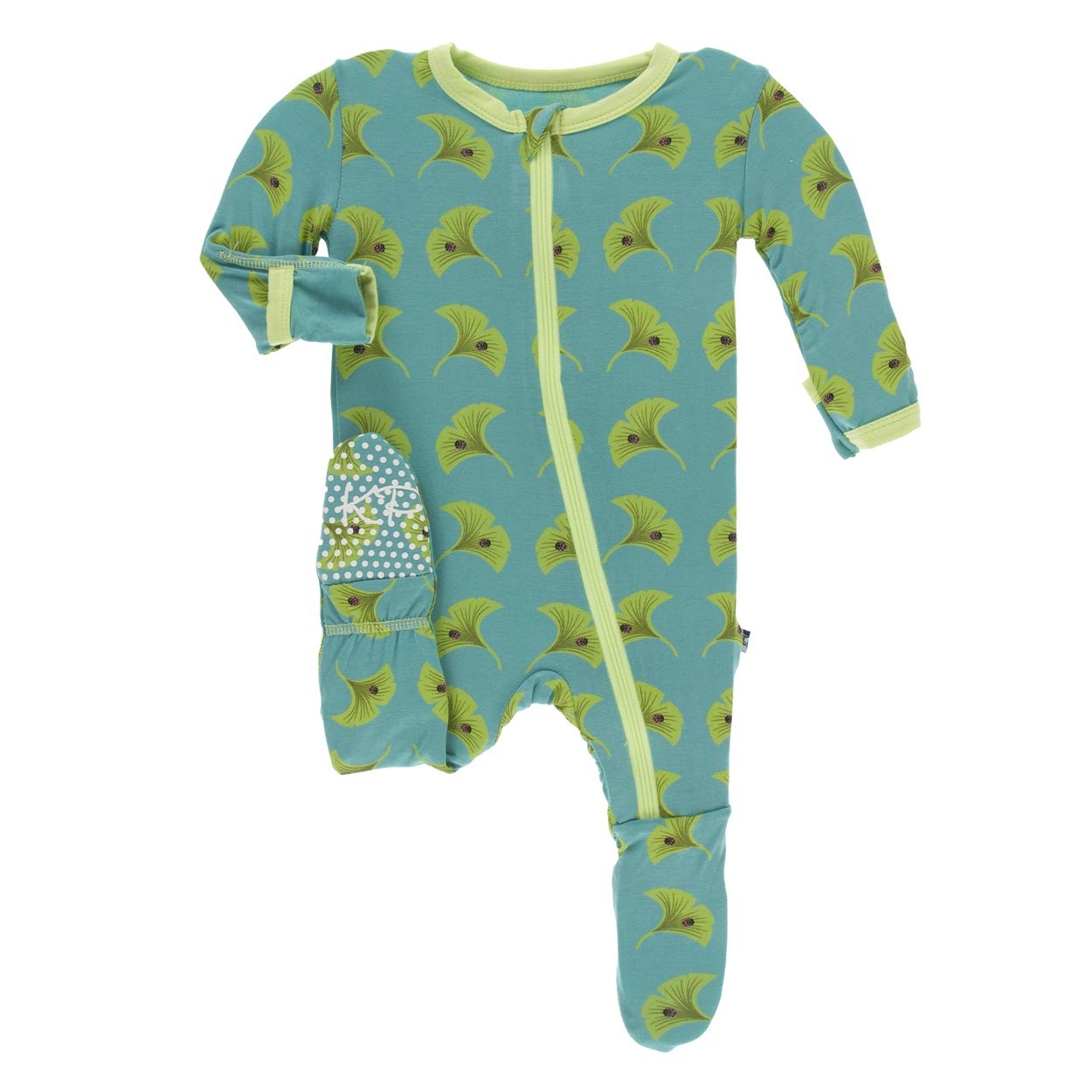 KicKee Pants Little Boys Print Footie with Zipper - Pond Leafy Sea Dragon, 12-18 Months — view 29
