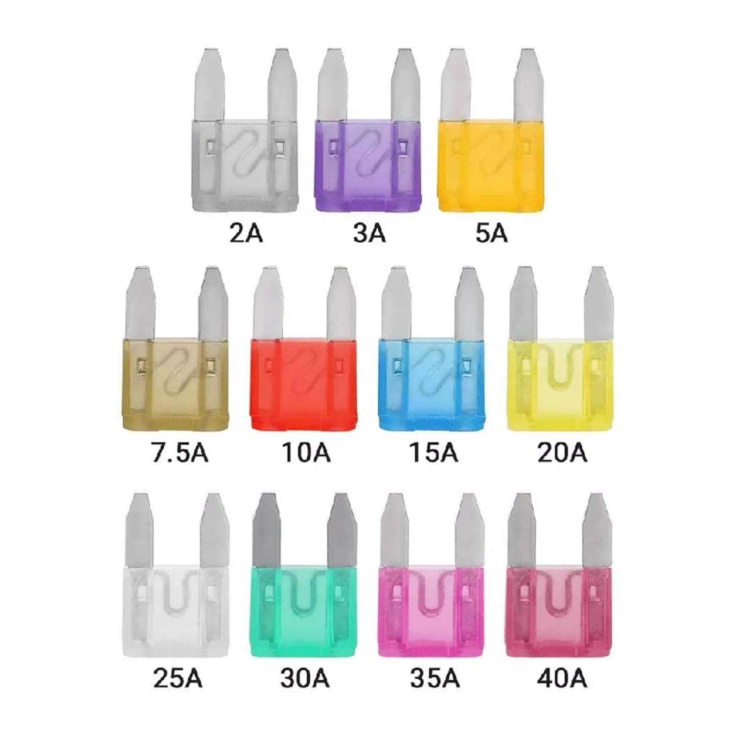 180 300Pcs Medium Small Mixed Car Blade Fuse Assortment(180pcs)