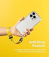 Vista 4 de Correa de mano Ringke [Correa de muñeca para teléfono] Diseñada para correa de cámara y correa para teléfono, cordón universal ajustable