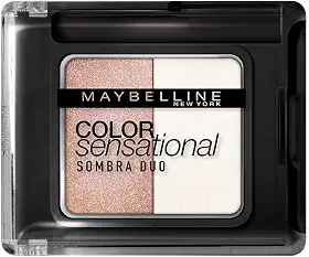 Sombra Duo Color Sensational Indie, Maybelline, Branco/Marrom Claro