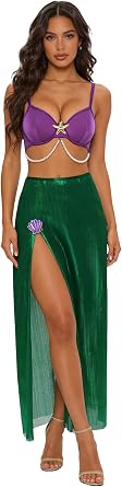 YiZYiF Mermaid Halloween Costumes for Women Adult Tail Mermaid Role Play Costumes Tail Costume Shiny Metallic