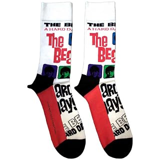 The Beatles – Socquettes motif/style Couleurs A HARD DAY´S NIGHT – Adulte - Les Beatles, Paul McCartney, John Lennon, RIngo Starr, George Harrison