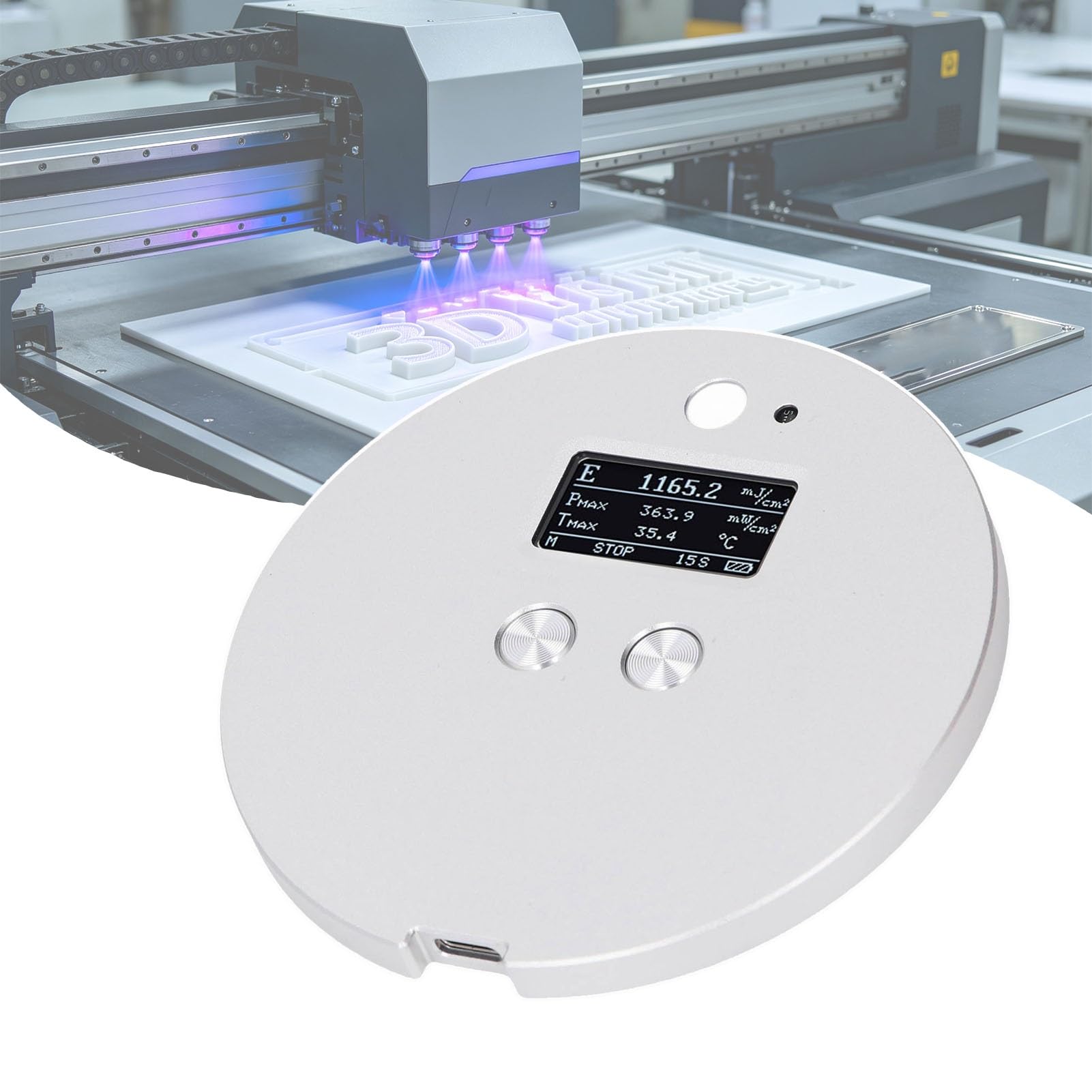 Medidor de irradiancia | Mide la energía ultravioleta, la intensidad ultravioleta y la temperatura, dos modos disponibles, 2048 veces/s(LS137)
