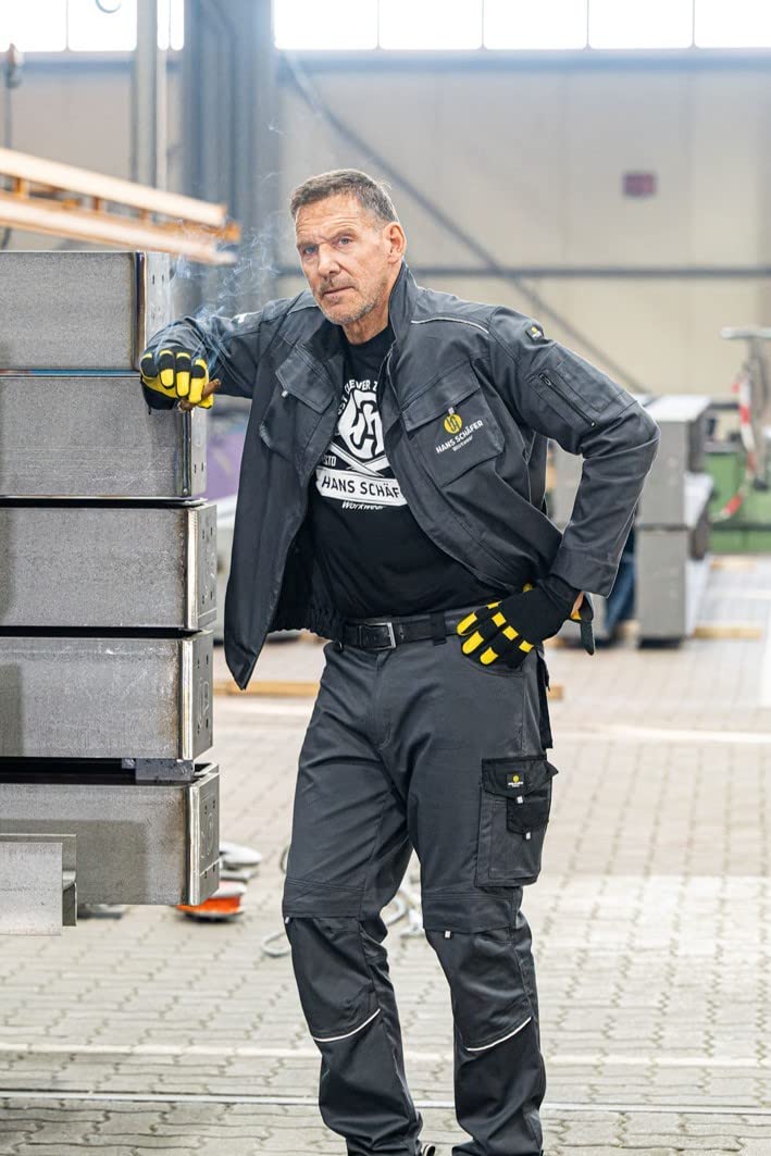 HSW Professional – Pantalones Largos de Trabajo para Hombre – Pantalones de diseño y Ligeros con Bolsillos en la Rodilla – Duraderos