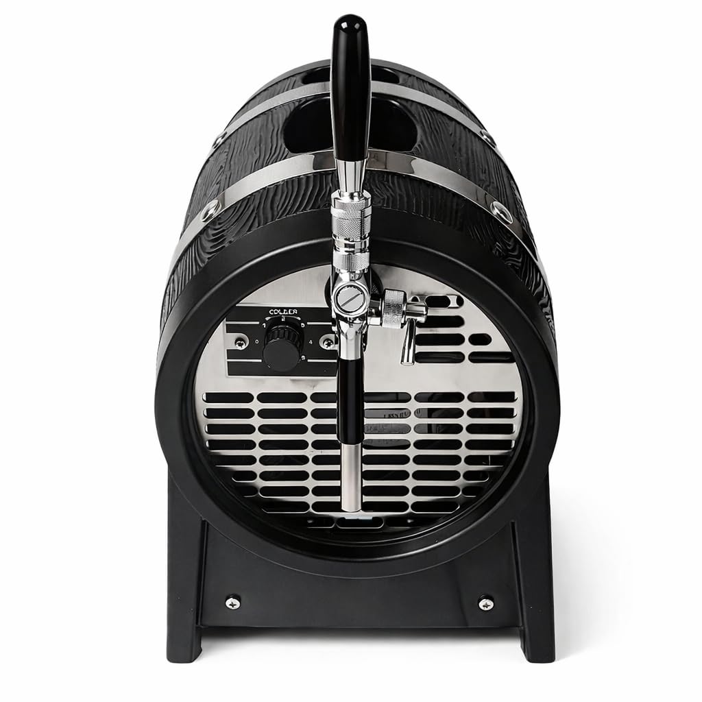 Zapfanlage in Bierfassform 1ltg 60l/h mit Kompensatorschankhahn & Tropfblech