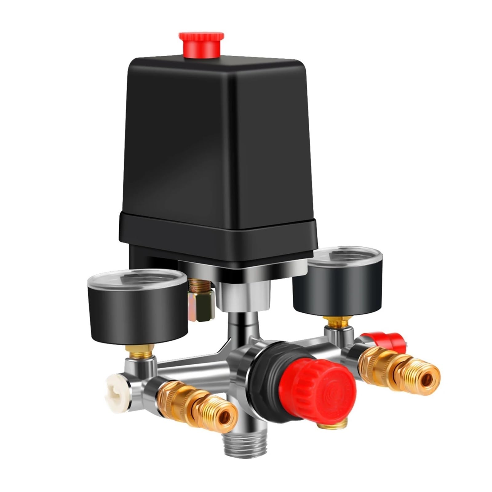 presostato del compresor Interruptor de Control de presión de Bomba de compresor de Aire 990-120 PSI Control de Interruptor 220-380 V Soporte de aleación de Aluminio Fácil de ensamblar
