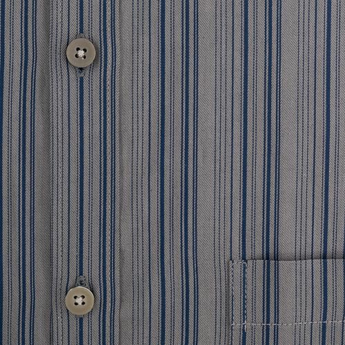 Image of 7-DAYS Men's Premium Striped Shirt - 100% Cotton, Tailored Fit (Between Slim & Regular), Full Sleeve, with Pocket - Smart Office & Casual Look