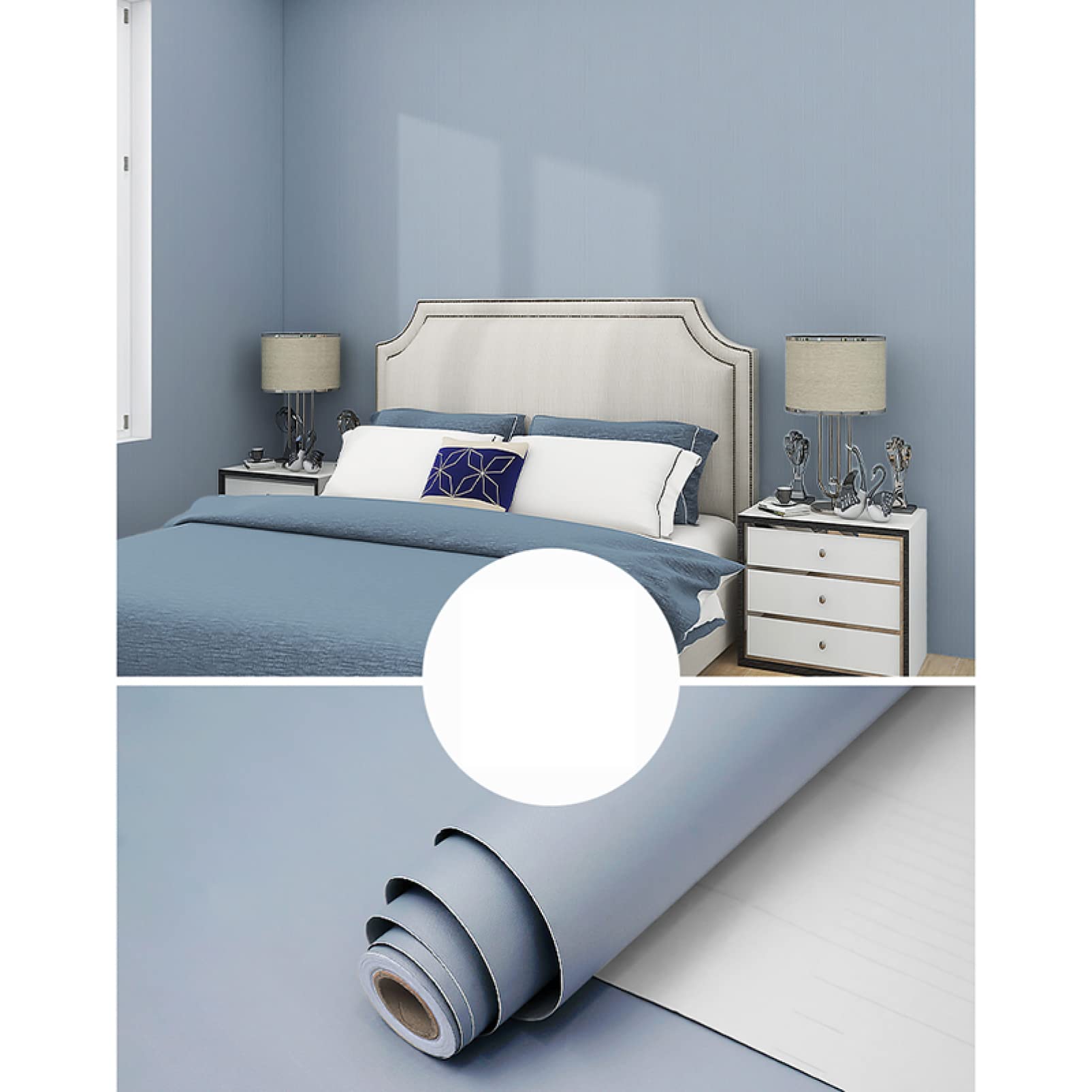 Amazon.co.jp: 壁紙 シール 無地 10m 白 ホワイト アイボリー グレー  