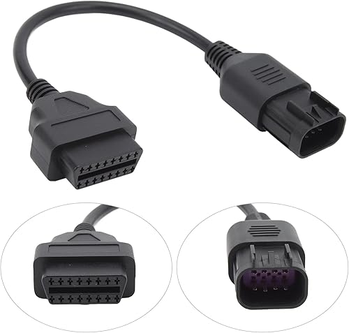 Miniatura 6 de Adaptador de diagnóstico OBD2 a 8 pines para Polaris RZR, adaptador de diagnóstico OBD II Cable conector para Polaris Sportsman, conector de