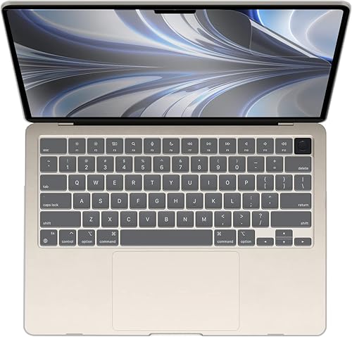 Miniatura 7 de IBENZER Compatible con la nueva funda M2 2023 MacBook Air de 15 pulgadas, modelo A2941, carcasa rígida y cubierta de teclado, película de pantalla y