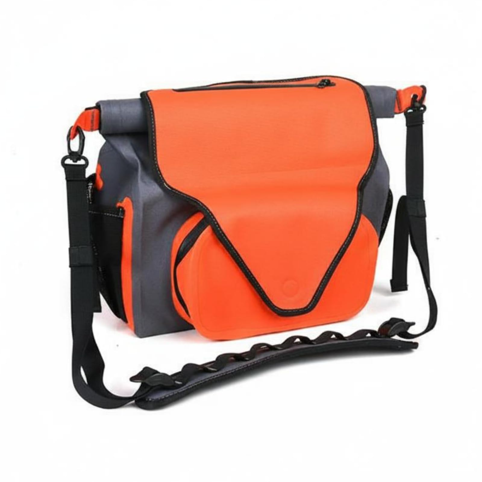Sac Banane Imperméable Sacoche Ceinture Sac de Pêche Sac à Outils Étanche avec Fermeture Roulée et Port Ceinture Épaule Séparation Claire du Matériel