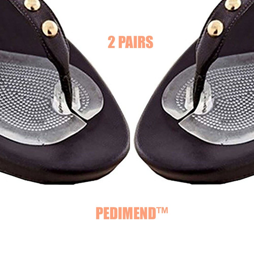 Pedimend™ Gel-Zehensteg-Kissen für Sandalen, Zehenschutz, Zehenschutz, Einlegesohlen für Zehensteg-Sandalen, 2 Paar