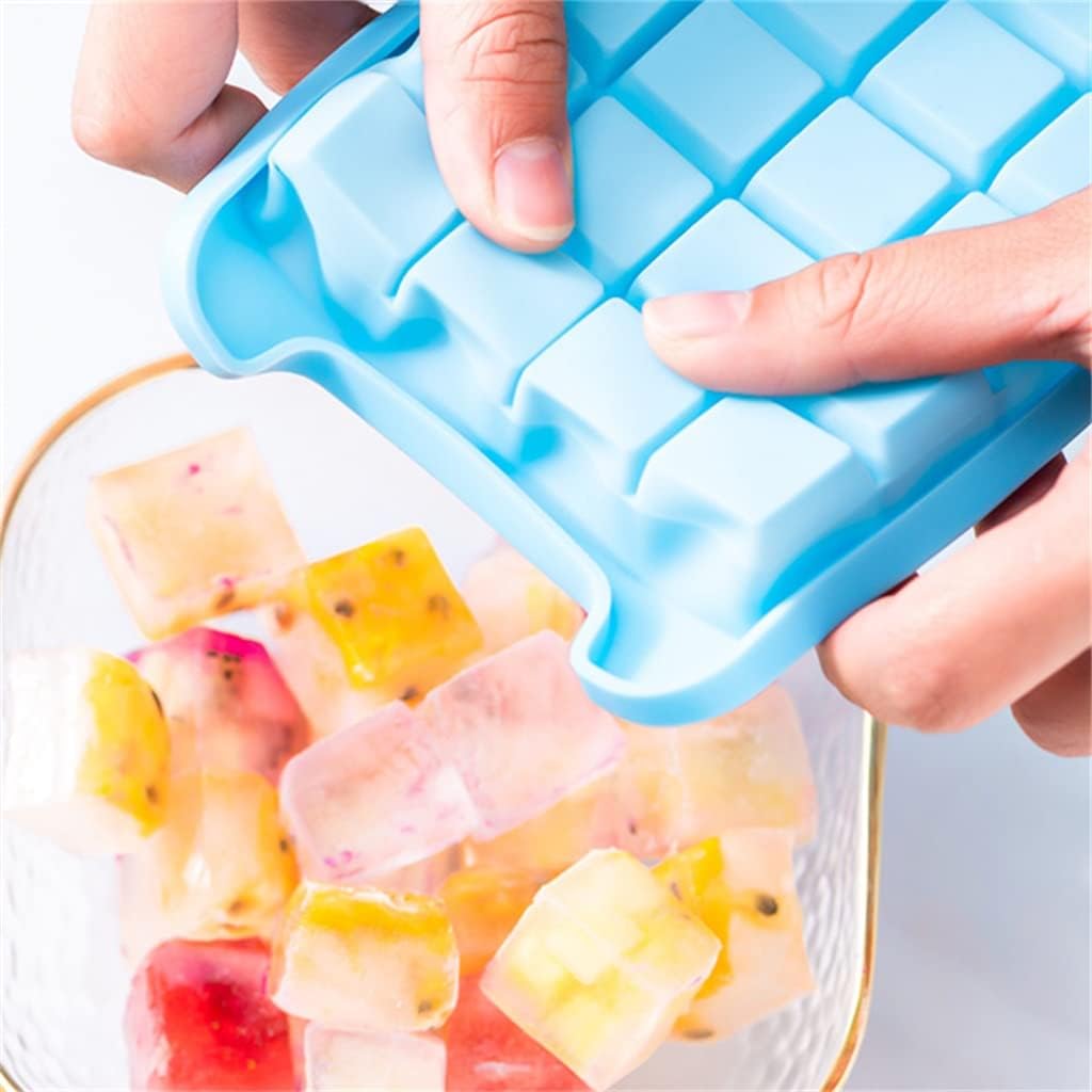 Ice Cube Household Homemade Ice Cube Storage Box Ice Maker Food-Grade Quick- Ice Box with Lid (Transparent 25 * 12 * 4cm) (Transparent 25 * 12 * 4cm)