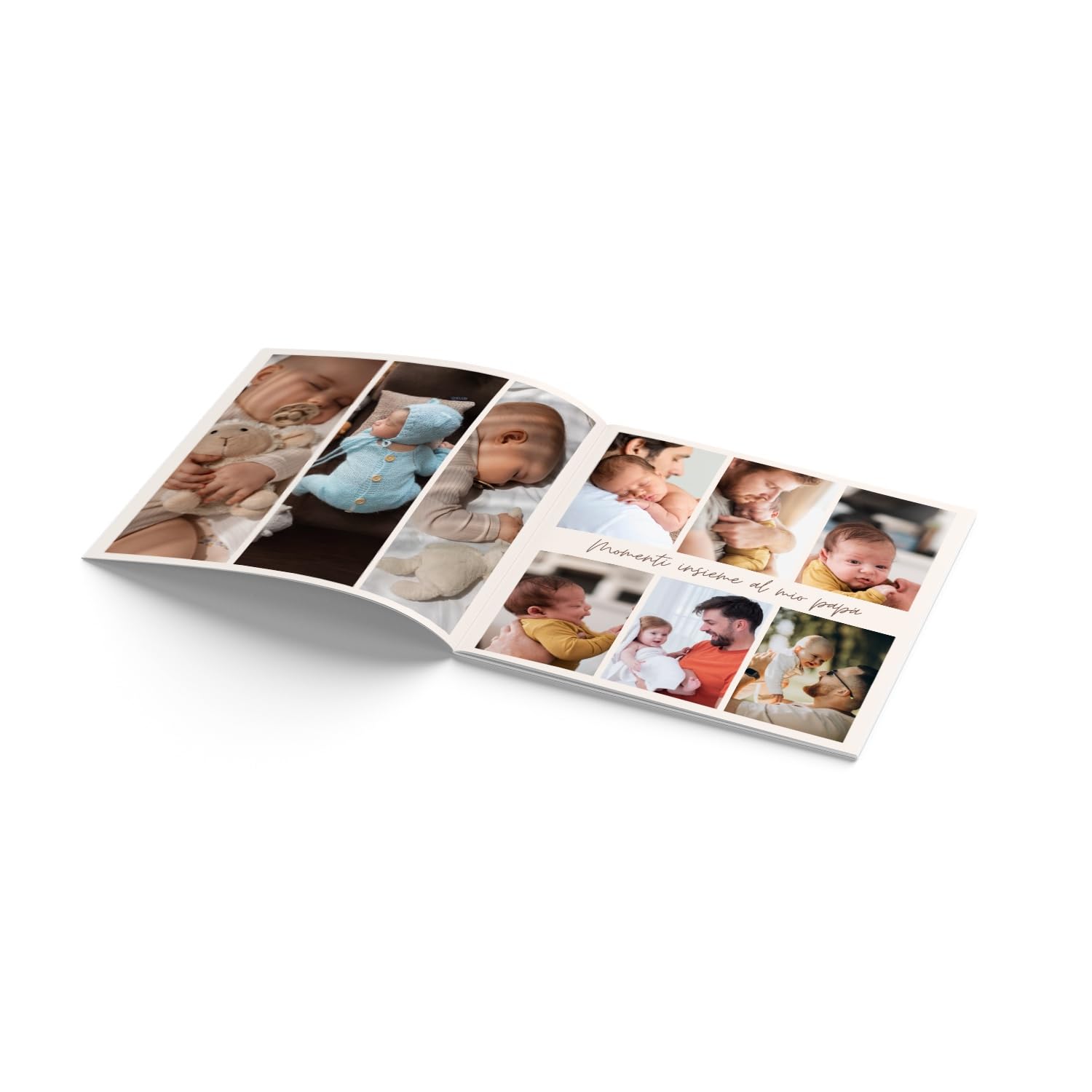 Fotolibro Personalizzato con 35 Foto – 9 Pagine, Copertina Rigida o Flessibile – Album Fotografico Stampato con i Tuoi Ricordi Speciali