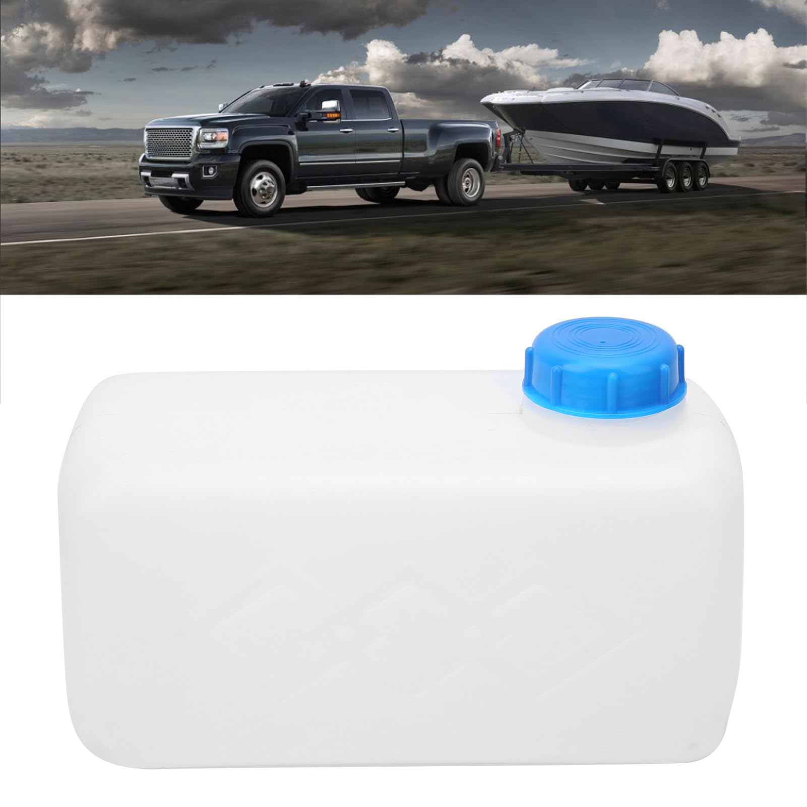 KIMISS 28.5x14x14cm Serbatoio Carburante Benzina, 5,5 Litri Serbatoio Benzina Grande Capacità in Plastica per Auto, Camion, Nave, Aeronautica, Parcheggio Riscaldatore(blu)
