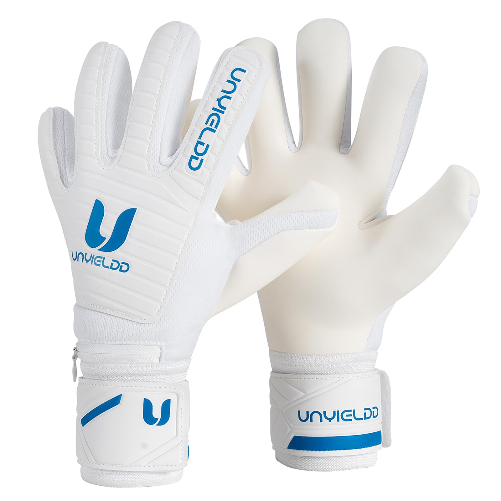Score Goalkeeper Gloves for Adult & Youth, Professional Goalie Gloves with 4mm + 3mm Latex Palm for Superior Grip, Breathable Negative Cut & Adjustable Wrist Strap