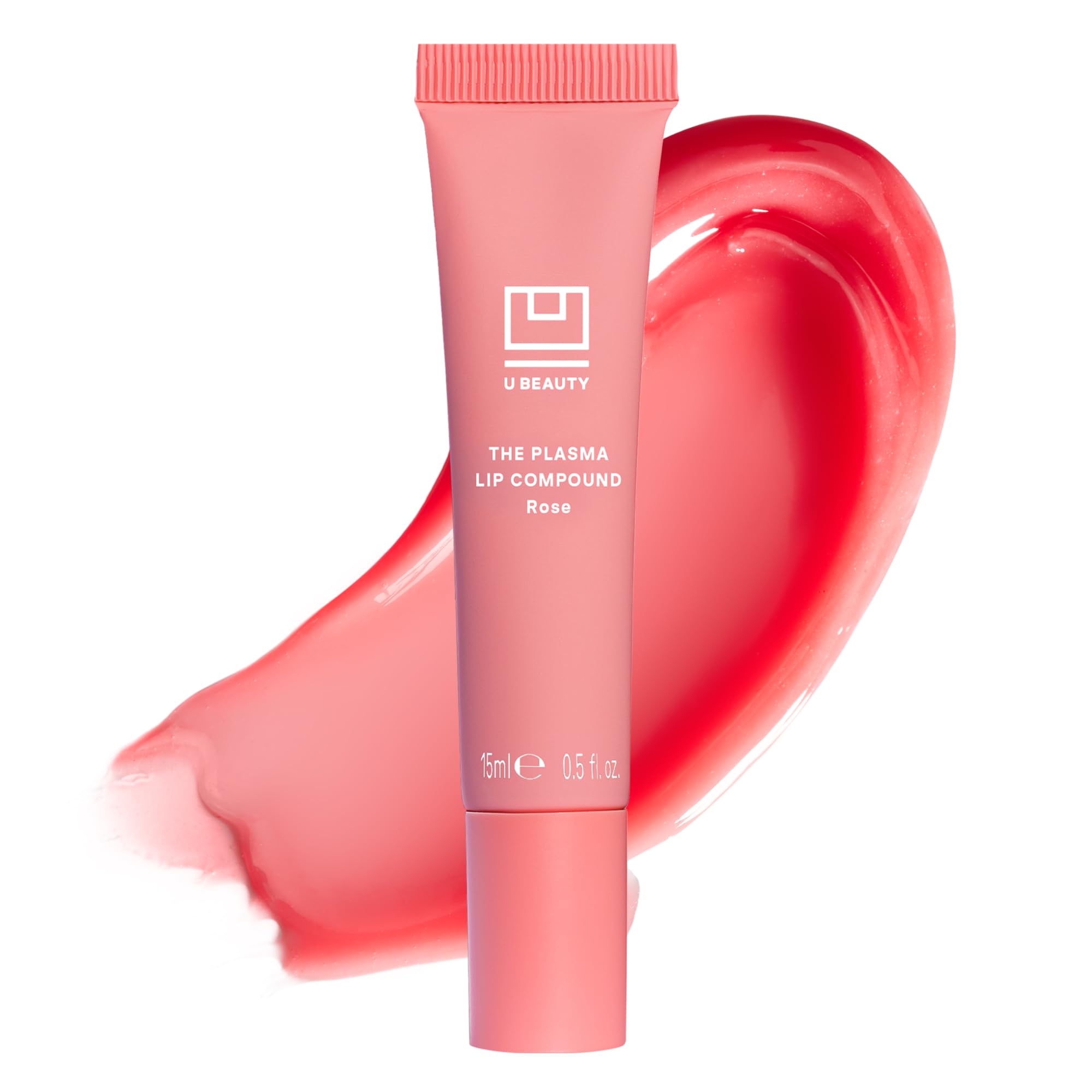 Sponsored Ad - U Beauty The PLASMA Tinted Lip Compound - Anti-Aging & Anti-Wrinkle Lip Gloss, Hyaluronic Acid, Shea Butter & Peptides for Hydration & Plumping, Rose - 15 mL