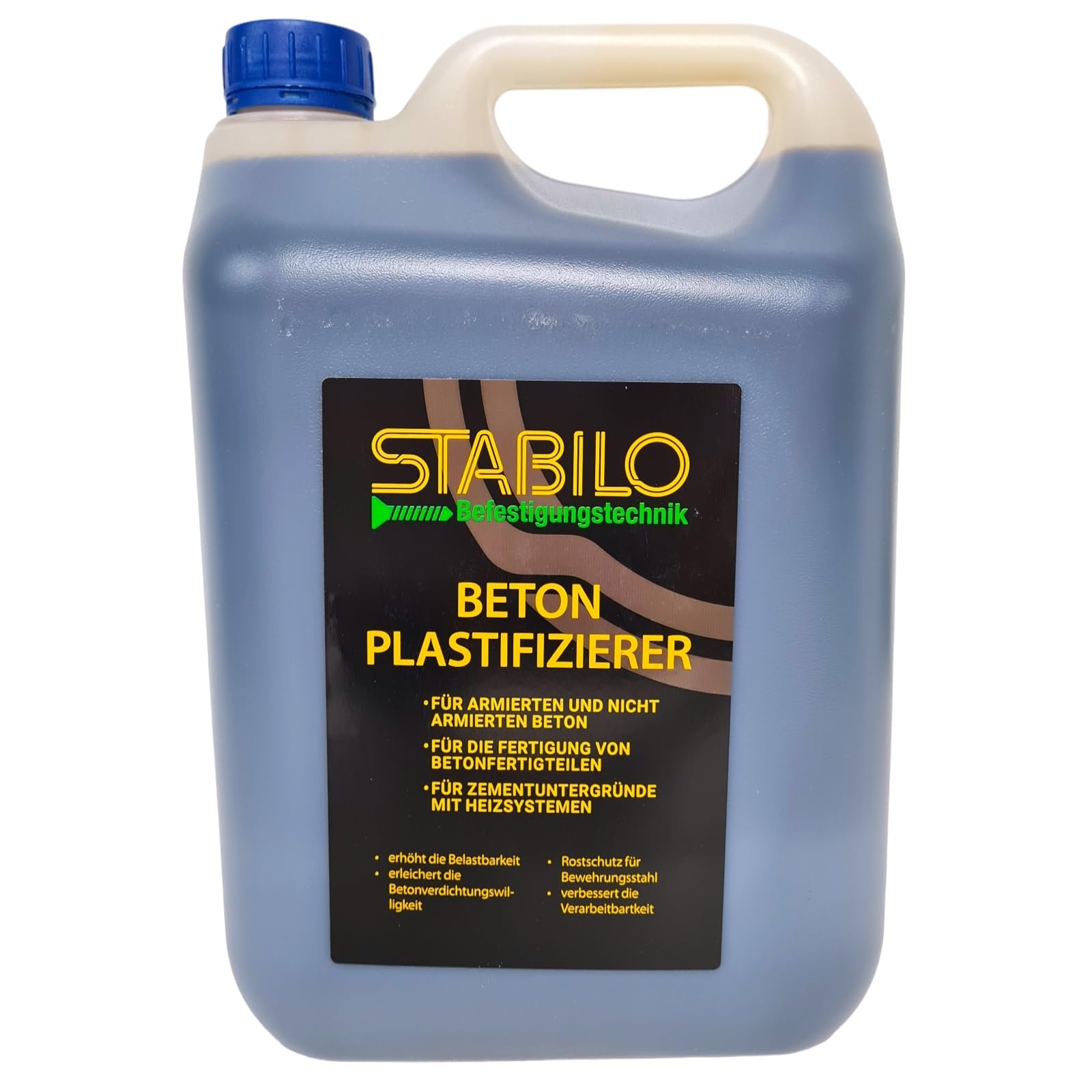 Beton Plastifizierer 5 Liter | Fliessmittel Betonverflüssiger Beton-Zusatzmittel