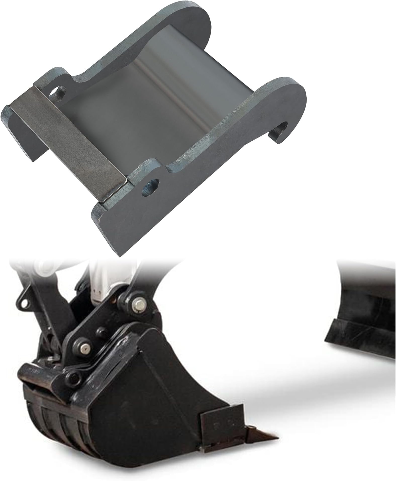 HECASAX - Change Quick Attach Coupler Bracket Compatible with Bobcat and E Series Models Quick Connection of Small Excavator Bucket Mounting Accessories Steel
