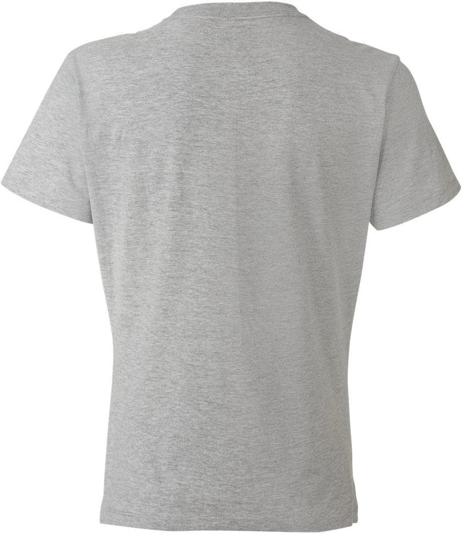 Hanes SL04 Women’s Perfect-T Shirt, Cotton Blend, Lightweight 4.5 oz, Pre-Shrunk, Contoured Fit, Tear-Away Label, Sustainable, Soft & Durable Tee, 5XL, Light Steel - Image 2