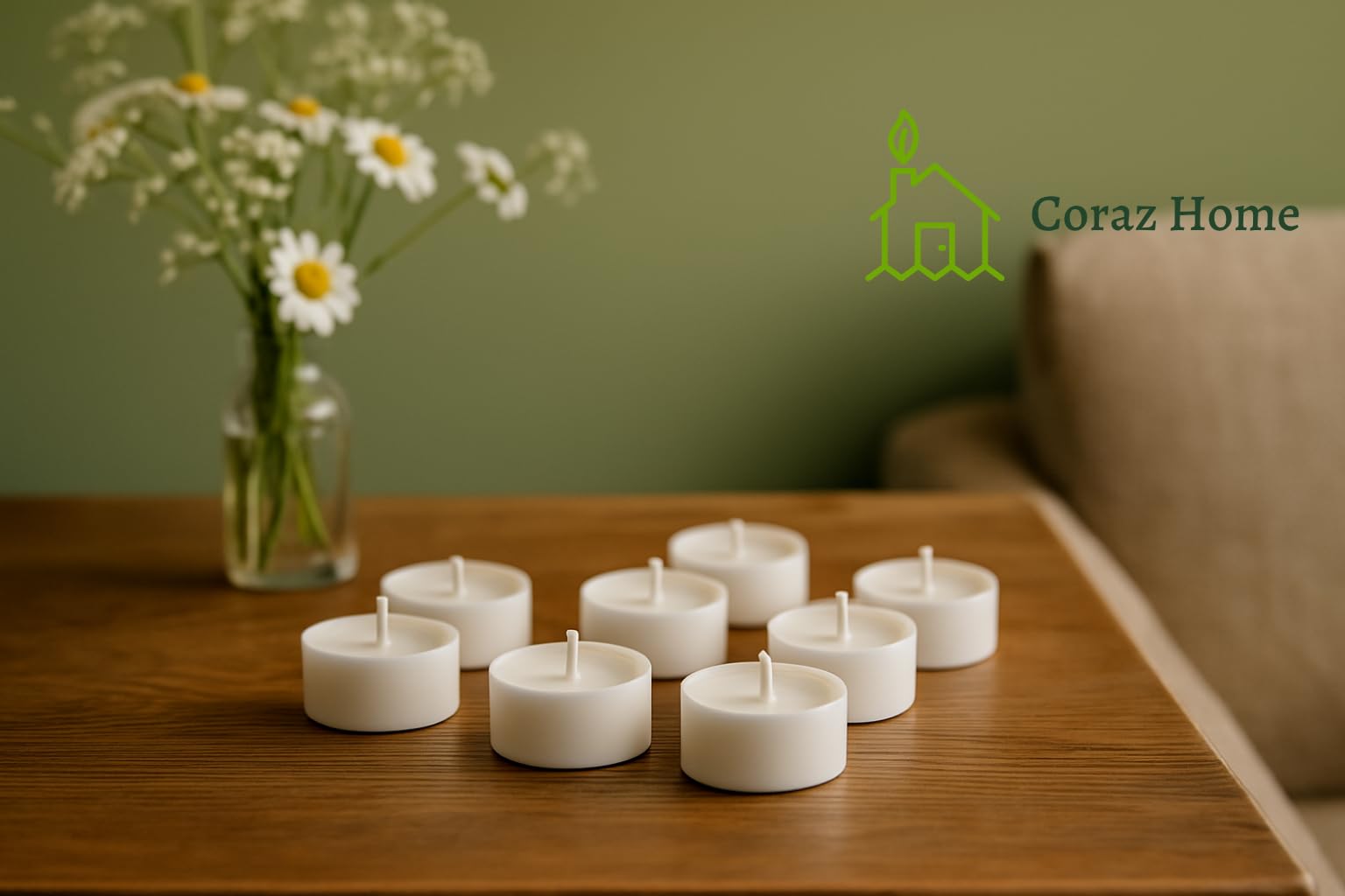 Velas Naturales en Taza Compostaje 80 Luces de Té Compostaje Industrial Candelitas Cera de Colza Luces Sin Perfume Sin plástico (80 Candelitas - 6 Horas)