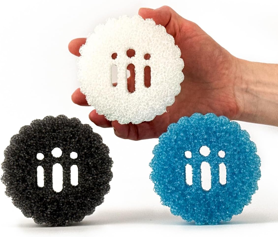 Used By Humans™ Ultimate Scrub Tool Set - Household Cleaning - from Kitchen to Bathroom to Garage - Cleans Like a Dream™ - Scratch Free - Odor Resistant - Worry Free Cleaning Sponge - 3 Count.