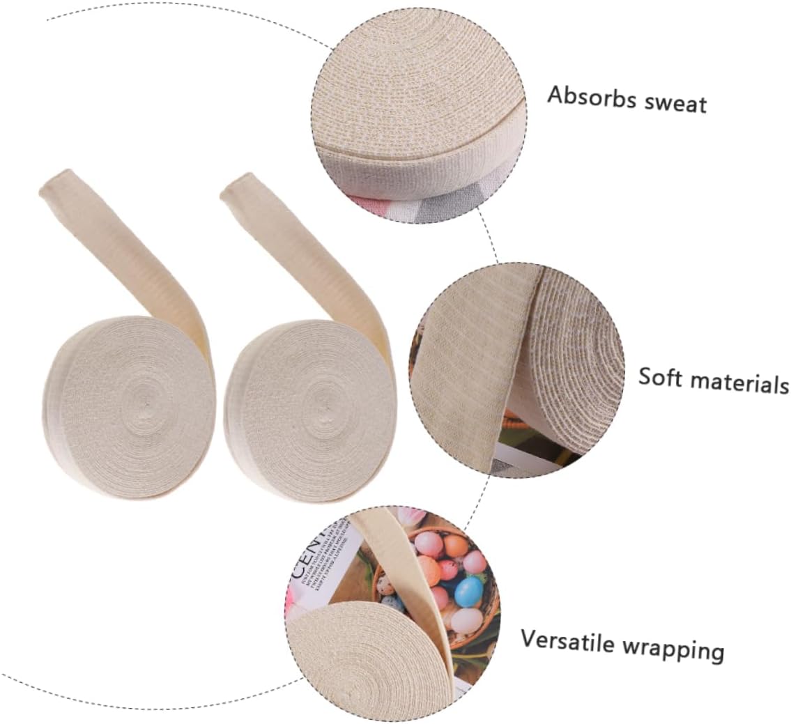 2rolls Elastic Tubular Stockinette Bandages High Elastic Cotton Support for Arm Knee Leg for Exercise and Outdoor Activities Comfortable Skin Touch