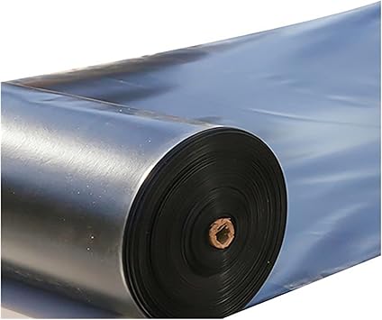 Image DYXJB Plastic Pond Liner Thick Tarpaulin Waterproof, Impervious Small Pond Liners, Durable Pond Sealer (Color : Black, Size : 8x9m)