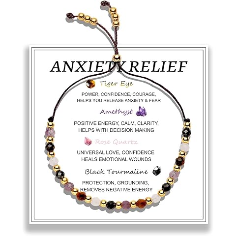 Anxiety Relief Items Bracelet for Women, Depression Stress Relief Anti Anxiety Gift...