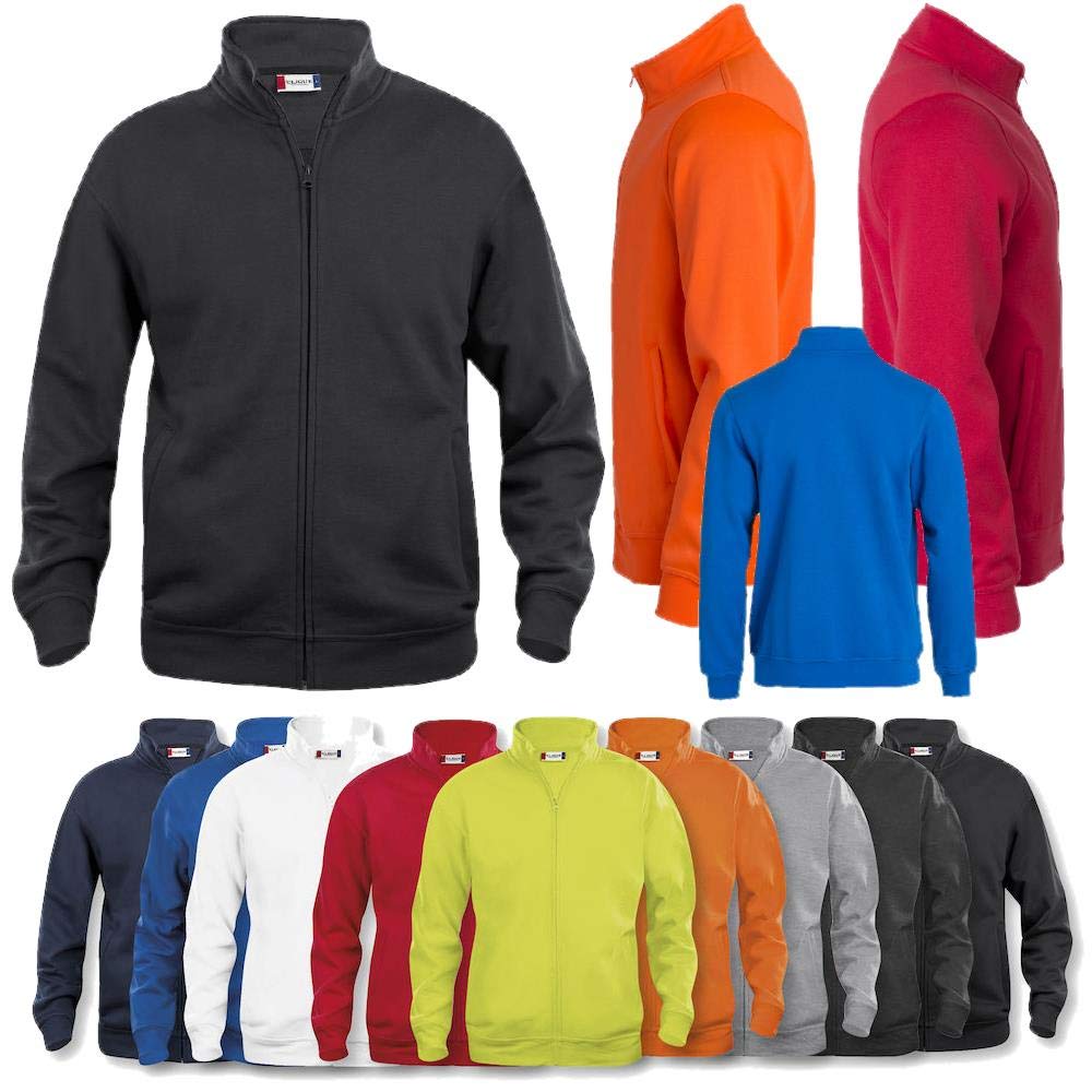 Felpa Ragazzo Cardigan con Zip Lunga Clique Personalizzabile con Stampe e Ricami PS 32524-BS