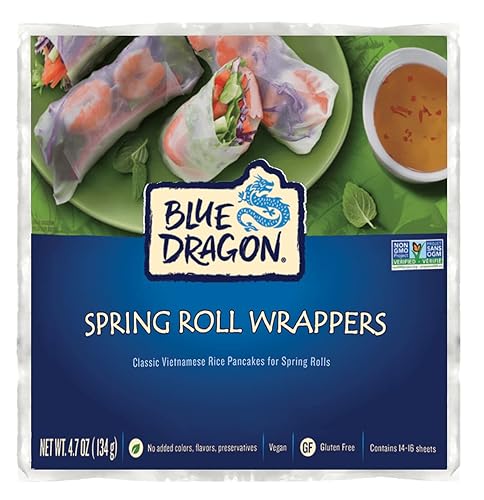 Miniatura 9 de Masa para rollitos de primavera Blue Dragon 47onzas