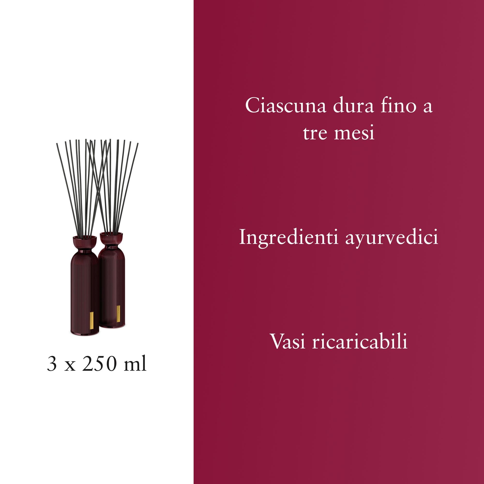 RITUALS Reed Diffuser Sticks Duo Set von The Ritual of Ayurveda, 2 x 250 ml - Mit Indischer Rose & Süßem Mandelöl - Beruhigende Eigenschaften.