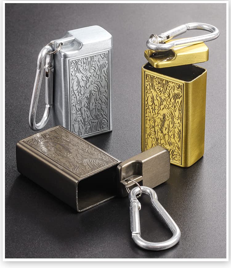 Anseom Taschenascher Schwarz – Geruchsdichter Mini-Aschenbecher Mit Schlüsselanhänger, Tragbar, Aus Kunststoff & Edelstahl, Für Reisen, Camping, Angeln