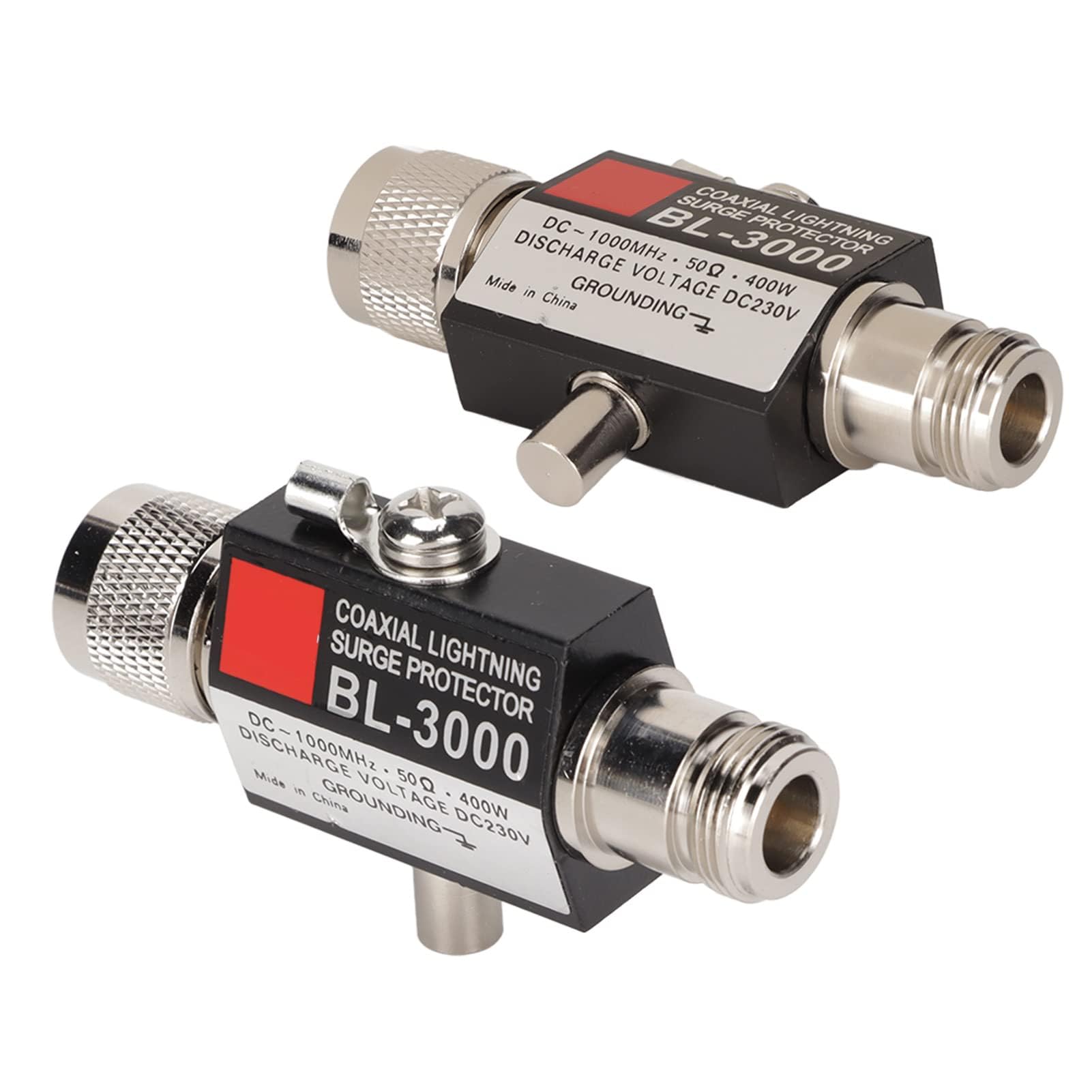 Dpofirs Scaricatore Coassiale da 400 W Protezione Contro Le Sovratensioni da N Femmina a N Maschio Scaricatore DC ~ 1000 MHz Protezione Scaricatore