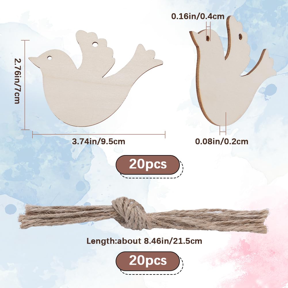 24-teiliges DIY Weihnachts-Ornament-Set – Unlackierte Holz-Häuser Zum Selbstgestalten