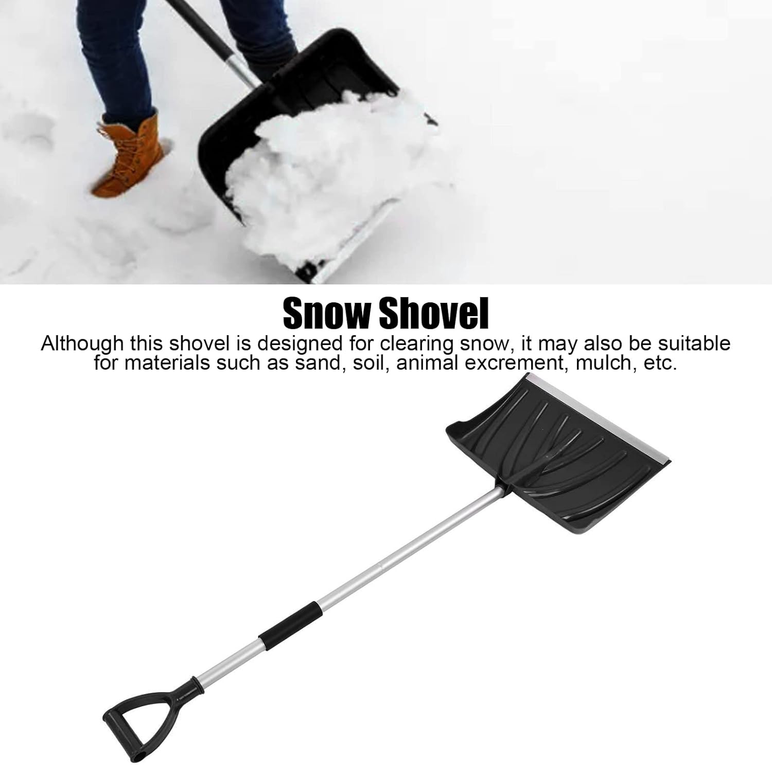 review Outdoor Snow Removal, Large Capacity Snow Shovel for Winter