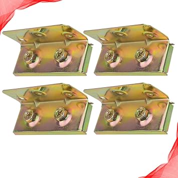 4pcs Bed Hinge DIY Bedframe Hardware Murphy Bed Hinges Rail Hooks Plates Fasteners