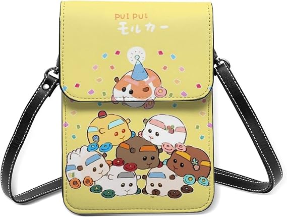 Amazon モルカー スマホポーチ ショルダーバッグ レディース 財布 ななめがけバッグ 散歩用 Danesi かわいい おしゃれ Puレザー お財布ポシェット キャラクター シューズ バッグ